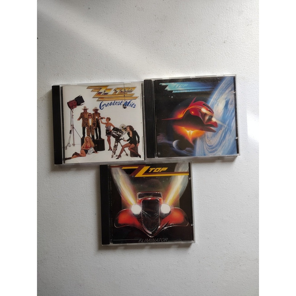 ZZ TOP 3 CD LOT AFTERBURNER Eliminator GREATEST HITS